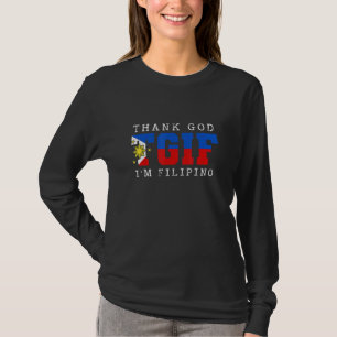 Camiseta Tgif Graças a Deus sou cultura filipino Filipino