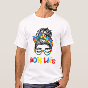 Camiseta Th Autistic Autism Awareness Mom Life S Women Mom