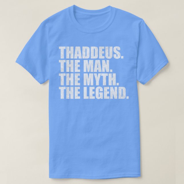 Camiseta ThaddeusThaddeus Nome Thaddeus (Frente do Design)
