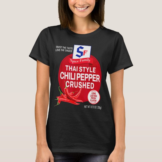 Camiseta Thai Style Chili Pepper Crushed Halloween Sce Cost (Frente)