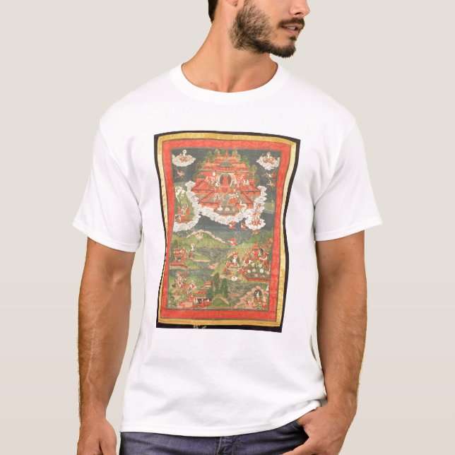 Camiseta Thangka do paraíso de Amitabha (Frente)