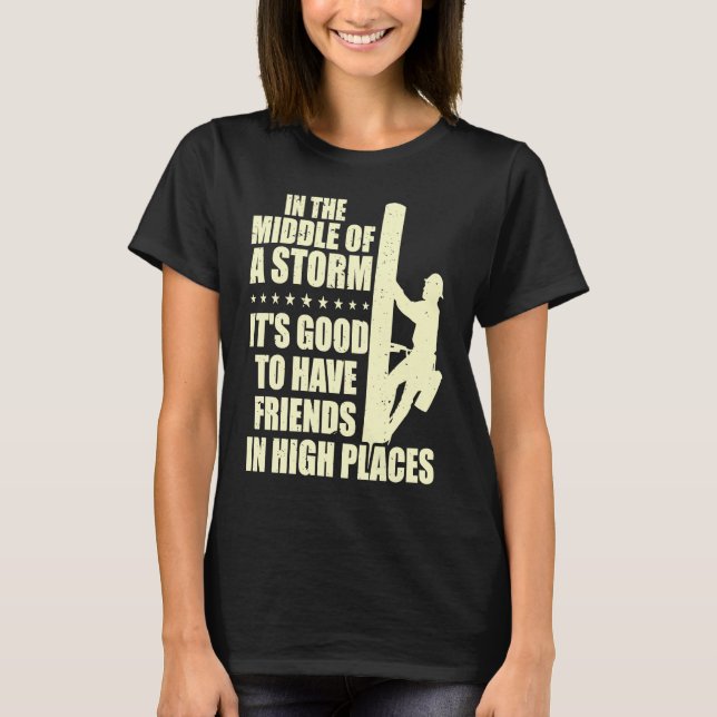 Camiseta Thank A Lineman Quote Electrical Lineman Electrici (Frente)