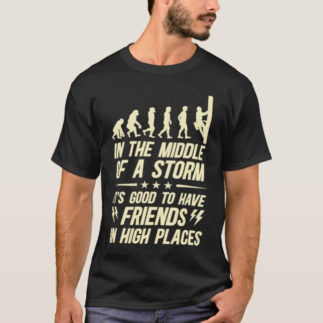 Camiseta Thank A Lineman Quote Electrical Lineman Electrici (Frente)
