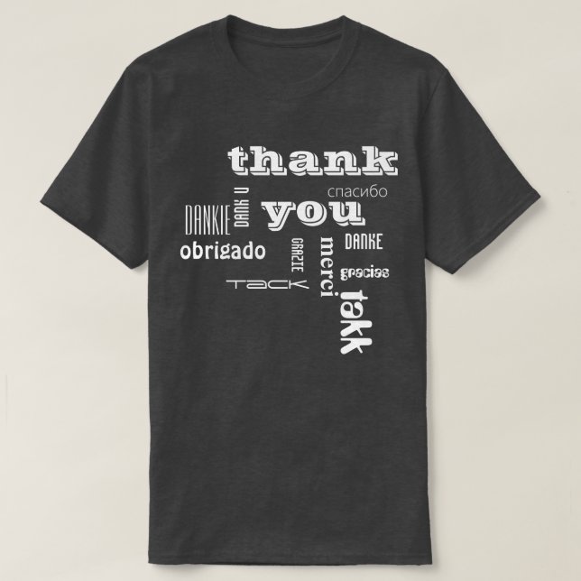 Camiseta thank you (Frente do Design)