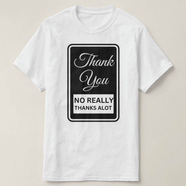 Camiseta Thank You (Frente do Design)