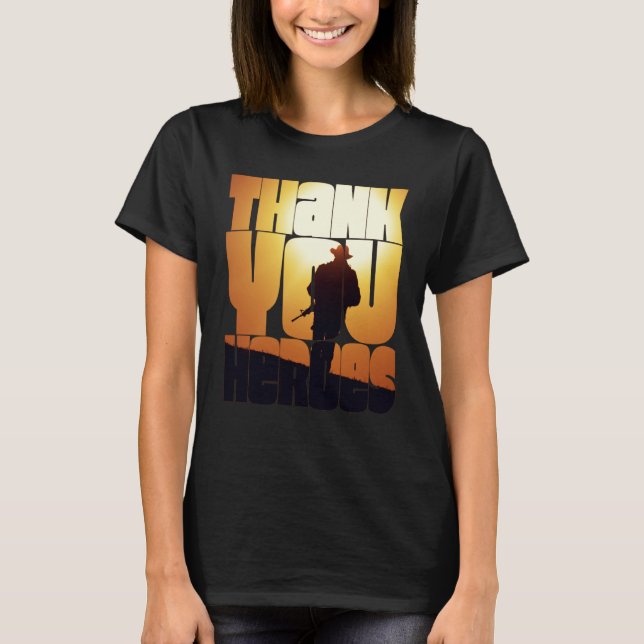 Camiseta Thank You Heroes  6 (Frente)
