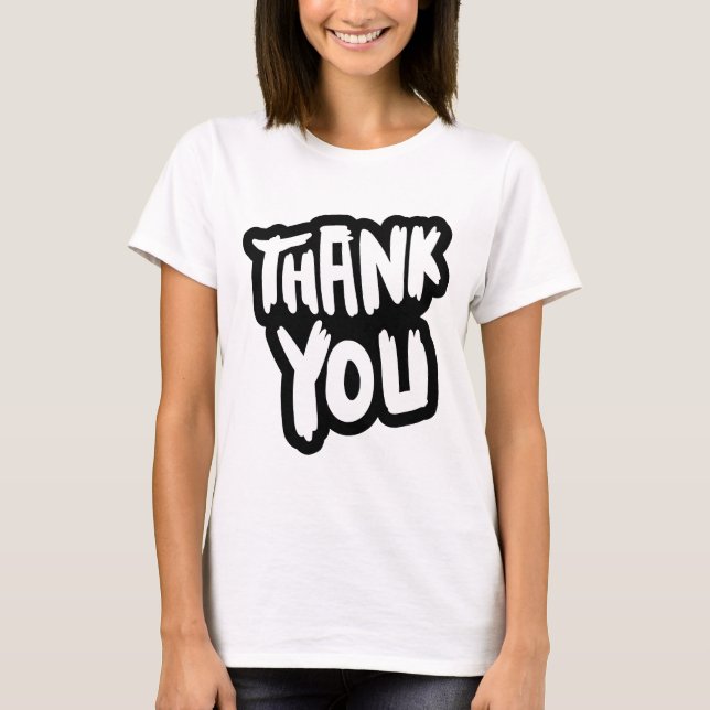 Camiseta Thank You T-Shirt – Simple & Kind Graphic Tee (Frente)