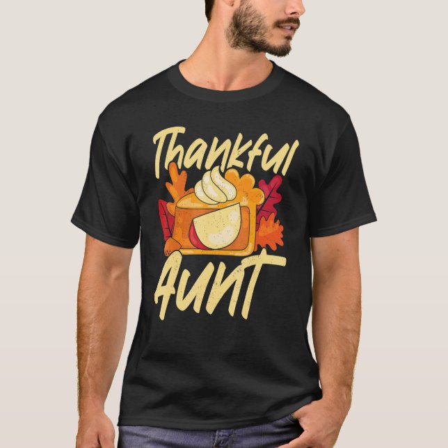 Camiseta Thankful Aunt Thanks Giving  Thanksgiving Aunt (Frente)