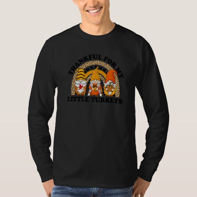 Camiseta Thankful For My Little Turkeys Teacher Thanksgivin (Frente)