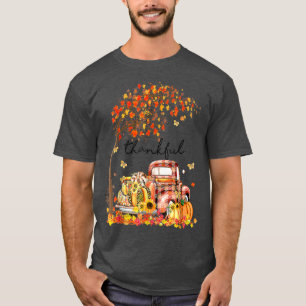 Camiseta Thankful Grateful Blessed Pumpkin Truck Its Fall Y