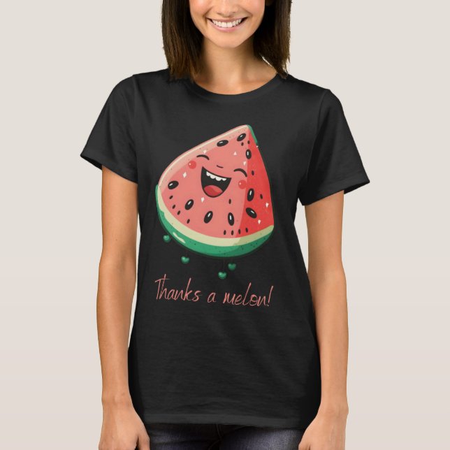 Camiseta Thanks a melon Vegan Vegetarian Plantbased Meatfre (Frente)