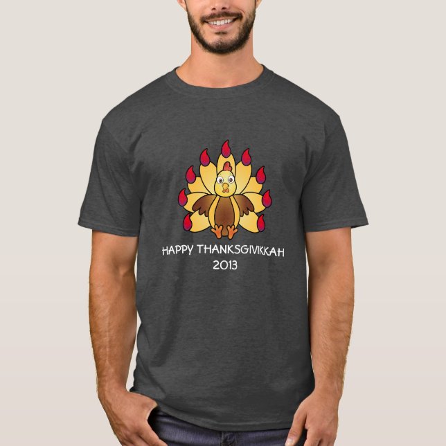 CAMISETA THANKSGIVIKKAH FELIZ (Frente)