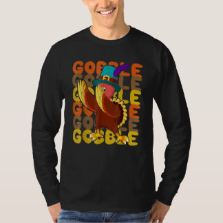 Camiseta Thanksgiving 2022 Pilgrim Gobble Dabbing Turkey Au