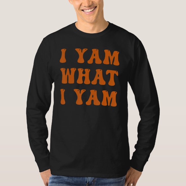 Camiseta Thanksgiving I Yam What I Yam (Frente)
