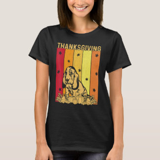 Camiseta Thanksgiving Retro Basset Hound Dog Matching Famil