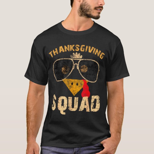 Camiseta Thanksgiving Squad Turkey Day Fall Matching Women  (Frente)