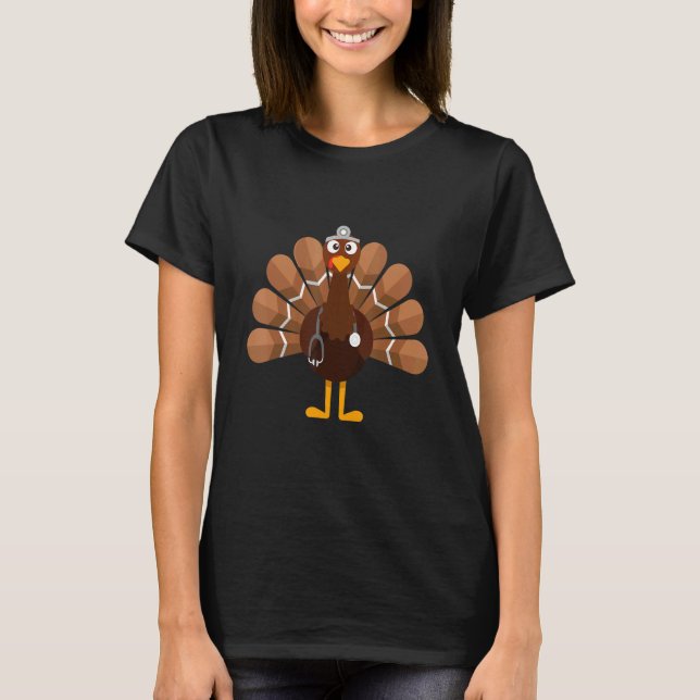 Camiseta Thanksgiving   Turkey Doctor (Frente)