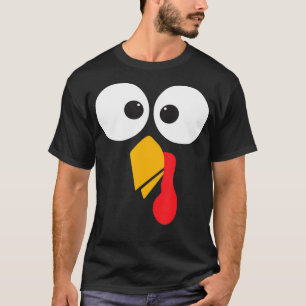 Camiseta Thanksgiving Turkey Face Matching Family Costume C