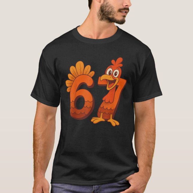 Camiseta Thanksgiving Turkey Six Seven Joke (Frente)