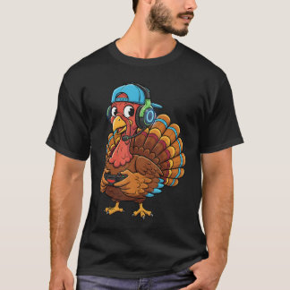 Camiseta Thanksgivingurkey Gamer Video Games Gaming Boys M