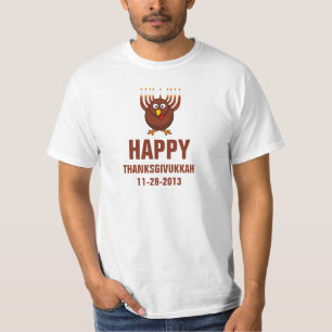 Camiseta Thanksgivukkah feliz 11-28-2013