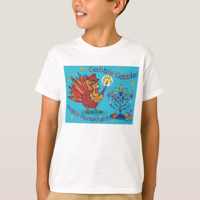Camiseta Thanksgivukkah-T (Frente)