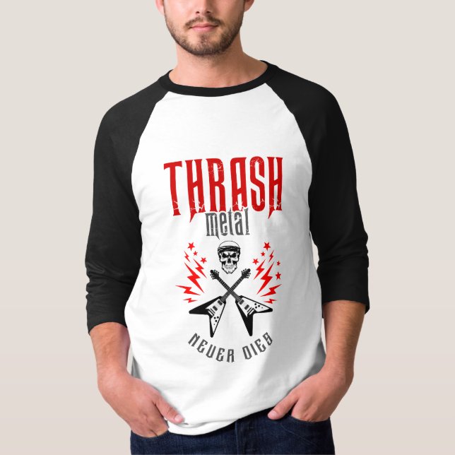 Camiseta Thash Metal Nunca Morre (Frente)
