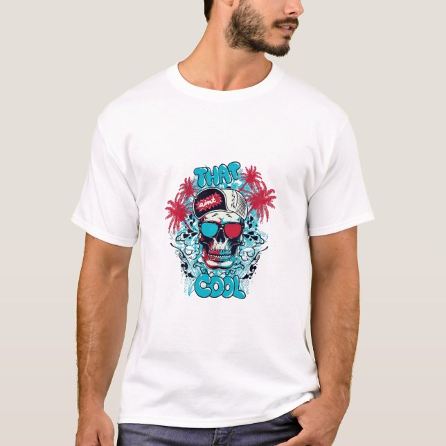 Camiseta That Cool Skull Graphic T-Shirt (Frente)