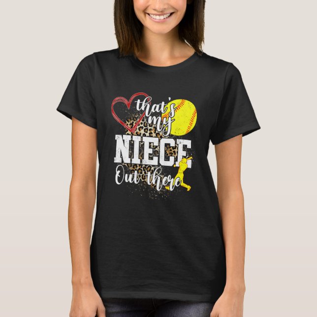 Camiseta That s My Niece Out There Softball Auntie Uncle (Frente)
