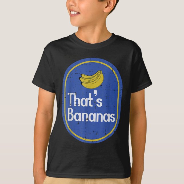 Camiseta Thats Bananas Sticker Fruit Costume Halloween Men  (Frente)