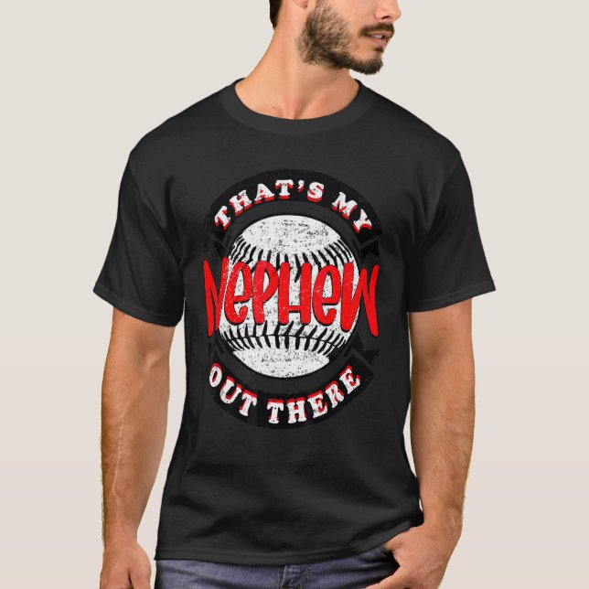 Camiseta That's My Nephew Out There First Time Uncle Aunt B (Frente)