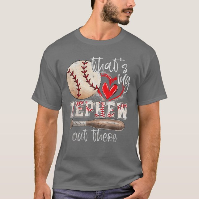 Camiseta Thats My Nephew Outhere Baseball Aunt Auntie Mothe (Frente)