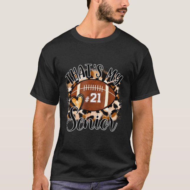 Camiseta That's My Senior Football Jersey Night Number 21 F (Frente)