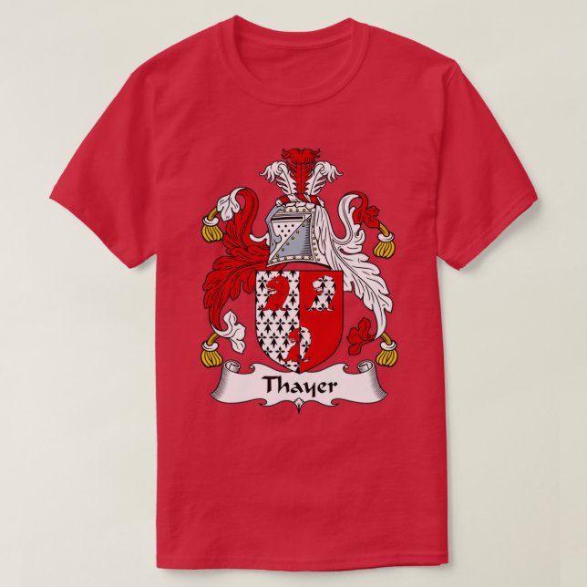 Camiseta ThayCasaco da Guarda Familiar de Armas (Frente do Design)