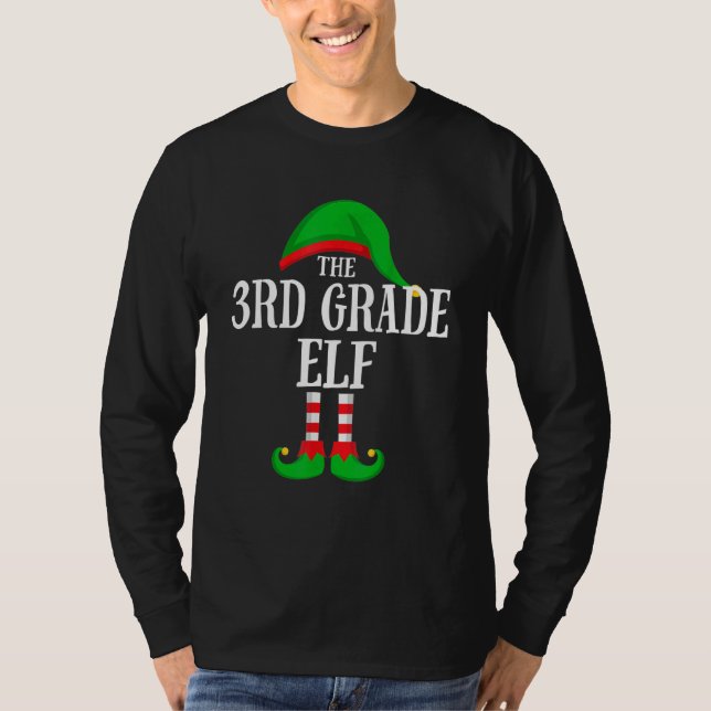 Camiseta The 3rd Grade Elf Family Group Matching Christmas  (Frente)