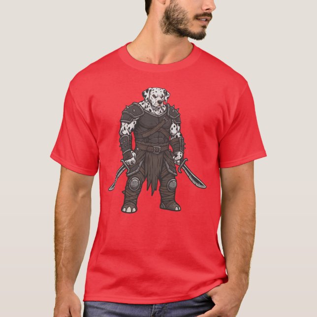 Camiseta The adventure of the Dalmatian gladiator dog   (Frente)