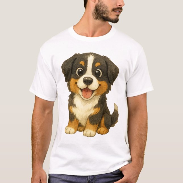Camiseta The Alpine Gentle Giant: Bernese Mountain Dog (Frente)