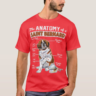 Camiseta The Anatomy of a Saint Bernard  Funny 