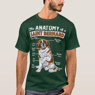 Camiseta The Anatomy of a Saint Bernard - Funny shirt