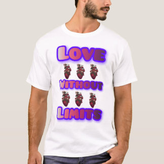 Camiseta The anatomy of love, the blooming heart in love 