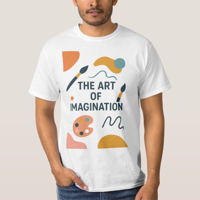 Camiseta The Art of Imagination – Modern Abstract Artistic  (Frente)