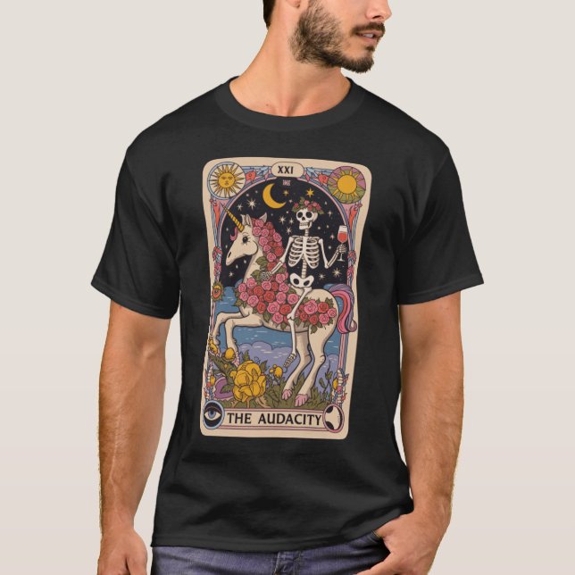 Camiseta The Audacity Skeleton on Unicornarot Design girl (Frente)