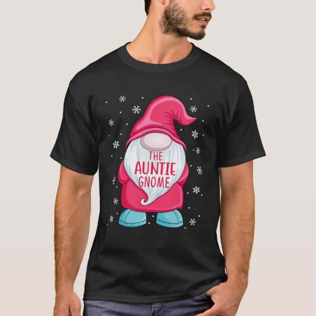 Camiseta The Aunt Gnome  Gnome Elf Christmas Aunt Matching  (Frente)