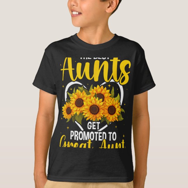 Camiseta The Aunts Get Promoted To Great Aunt New Great Aun (Frente)