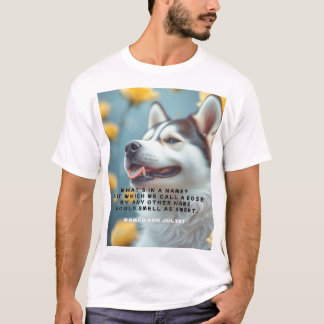 Camiseta The Bard Tee Men’s Shakespeare Shirt– Roses
