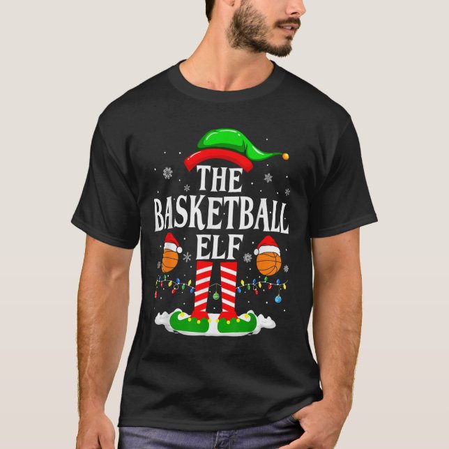Camiseta The Basketball Elf Bball Xmas Basketball Christmas (Frente)