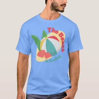 Camiseta The Beach is Calling Volleyball Sports Saying boy 