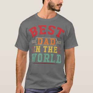 Camiseta The Best Dad In The World Retro Father Gift