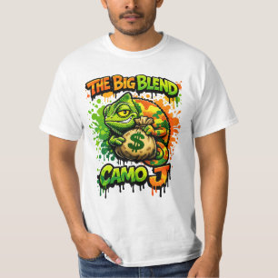 Camiseta The Big Blend – Camo J Street Hustle Art