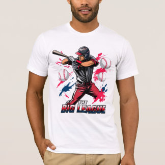 Camiseta "The Big League" Ação Dinâmica de Rebatidas de Bei